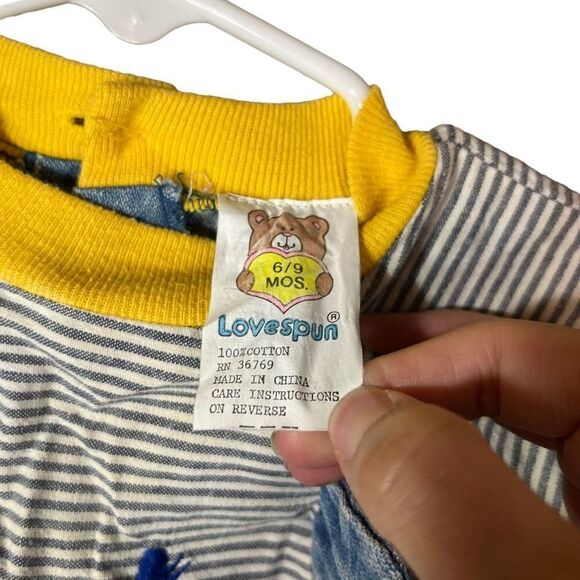 Vintage Lovespun Baby Boy one piece size 6-9 months - Picture 5 of 9